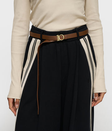monogram belt | truffle