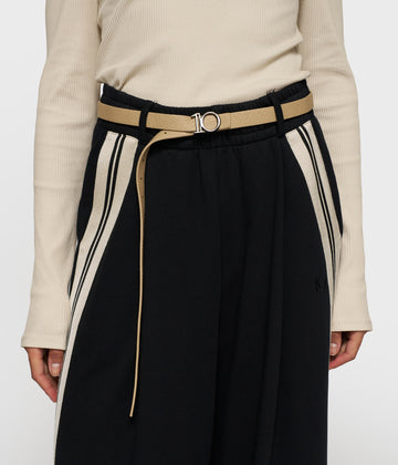 monogram belt | light earth
