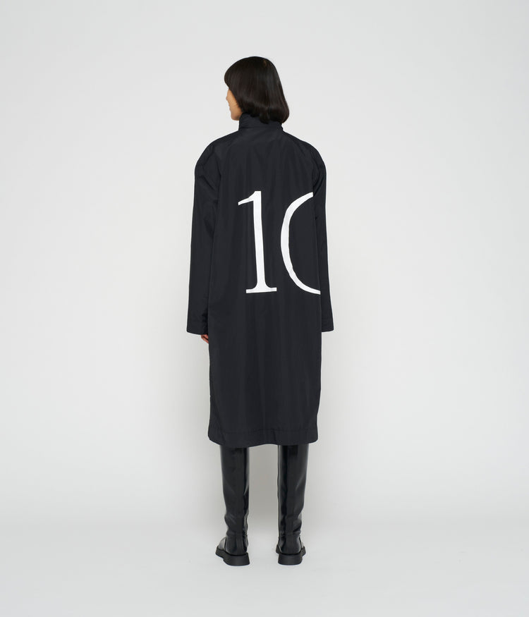 nylon coat 10 | black