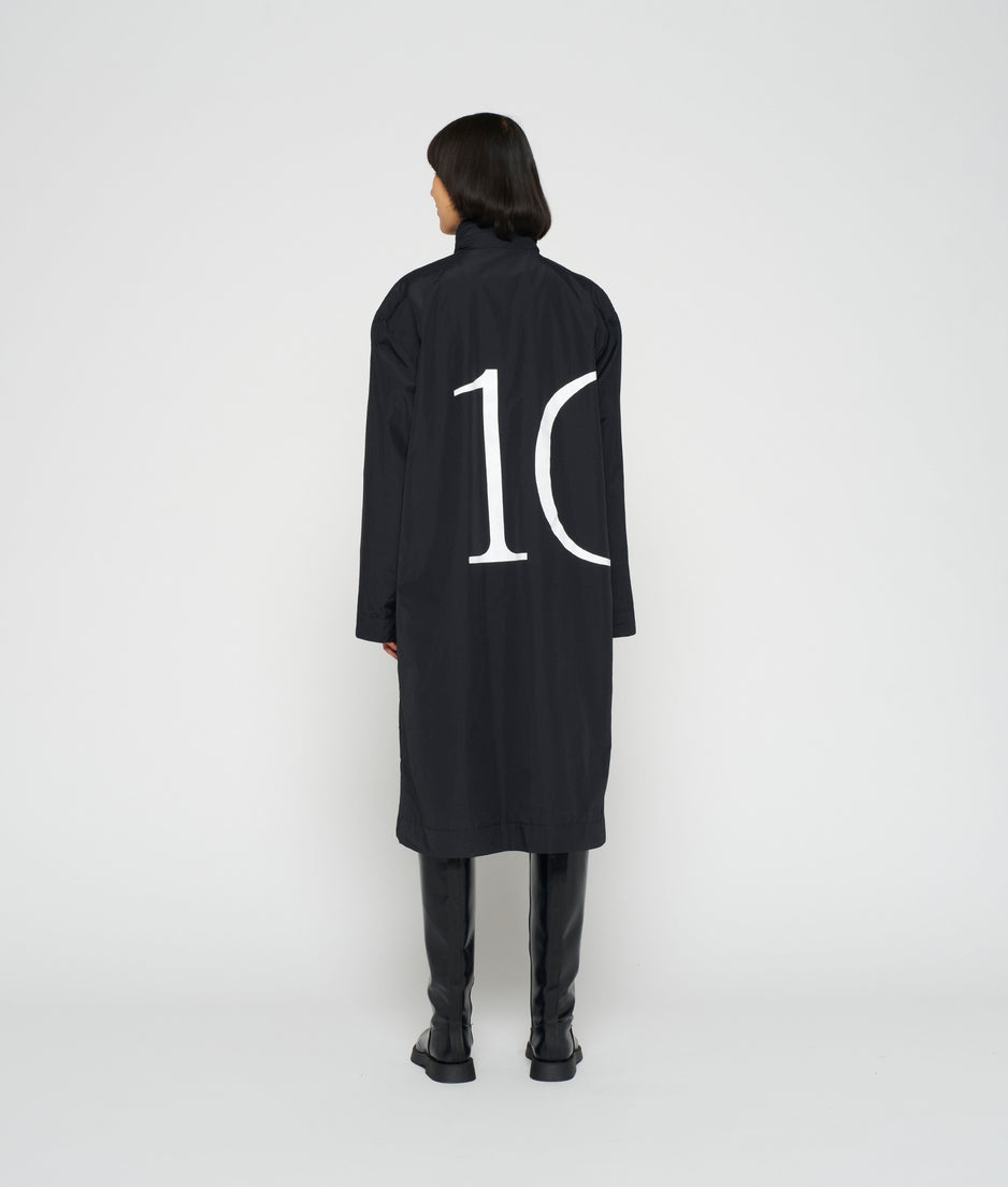 nylon coat 10 | black