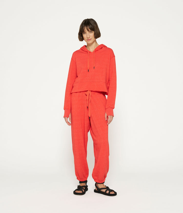 favourite jogger | poppy red
