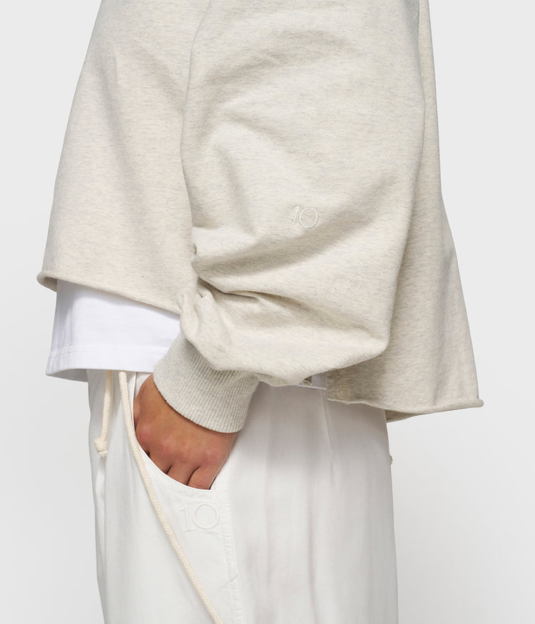 LA sweater | soft white melee