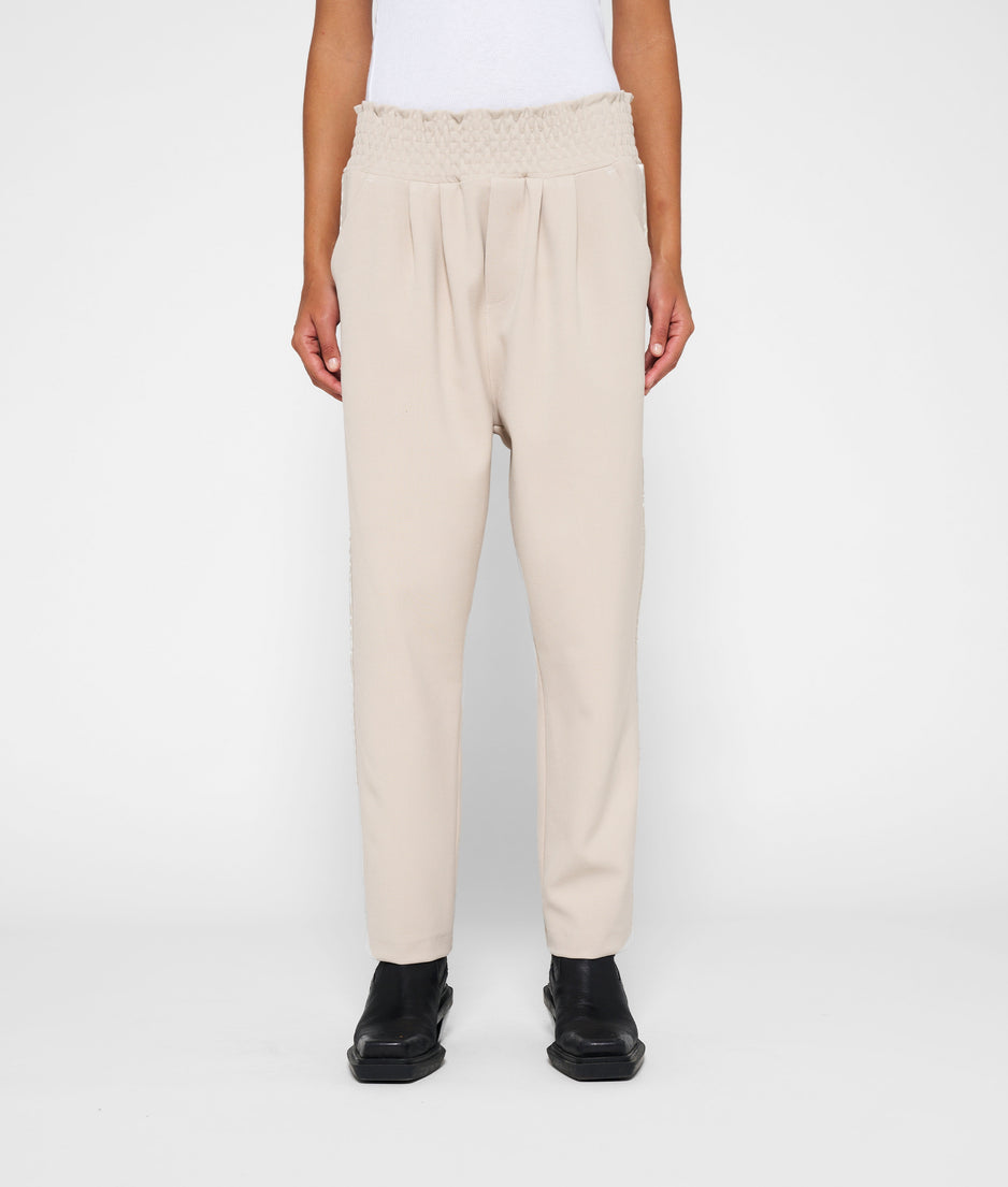 crepe pants | light safari