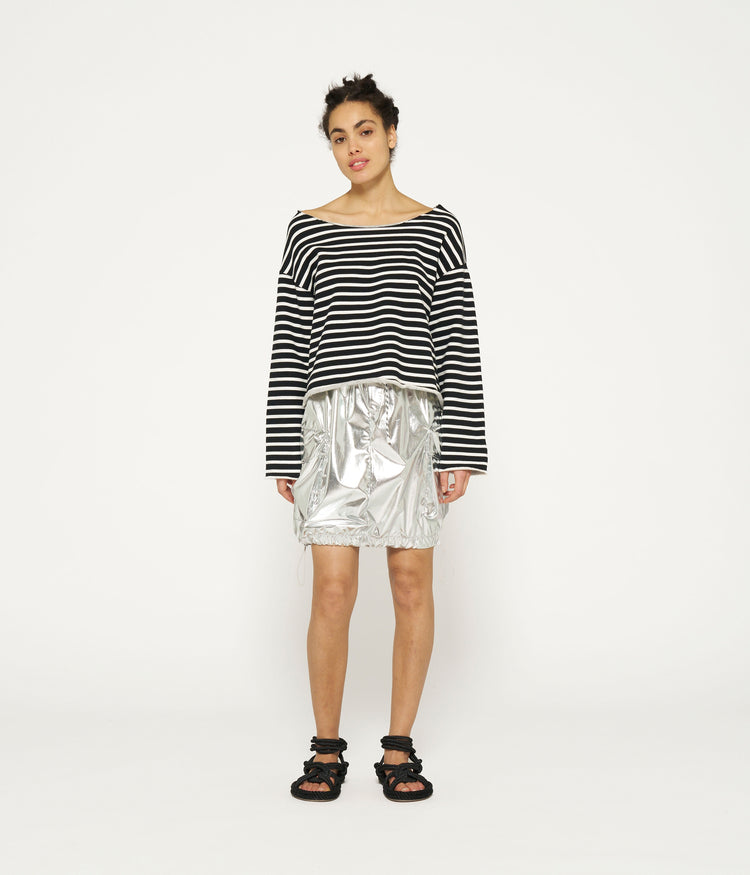 proud skirt foil | silver