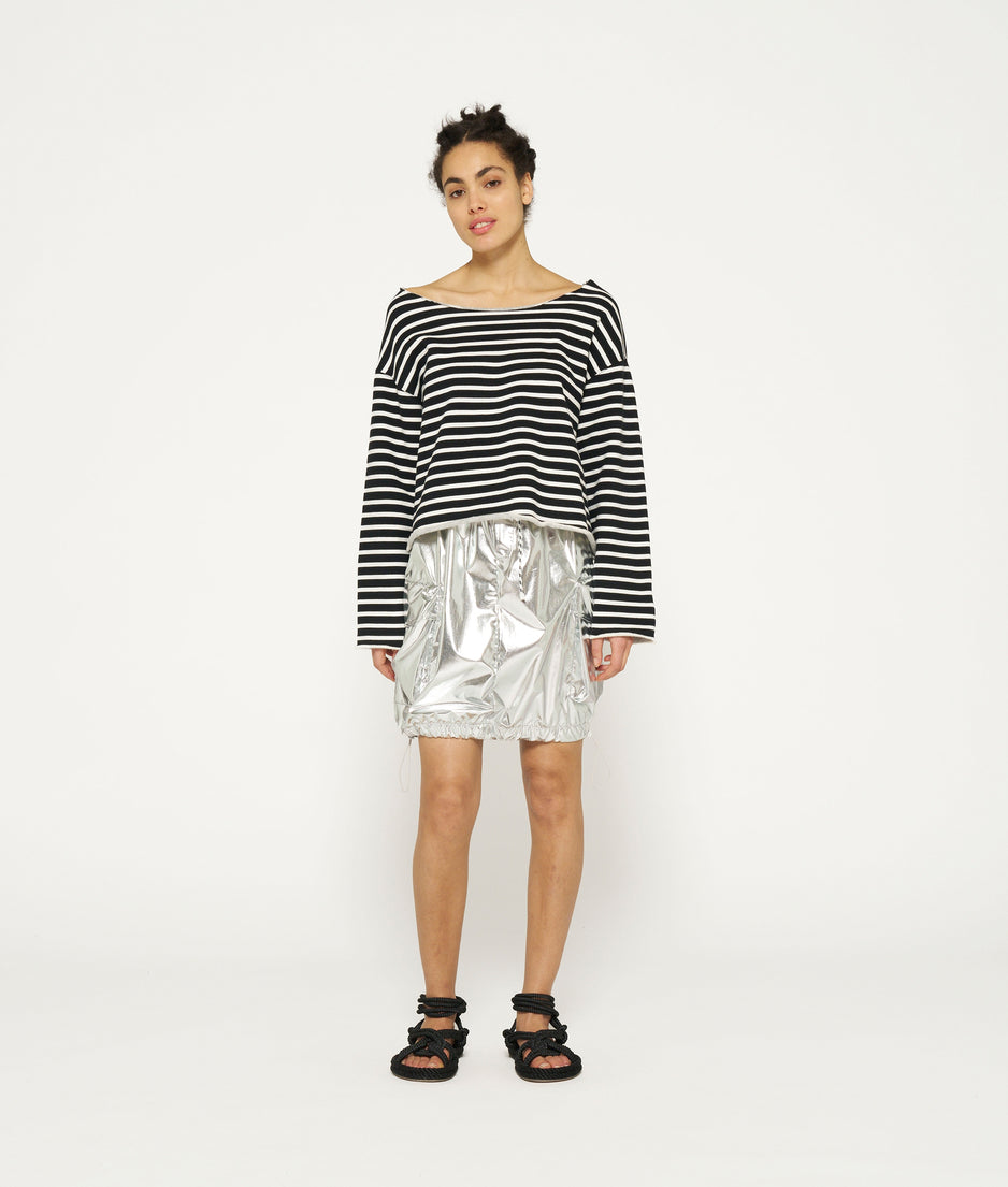 proud skirt foil | silver
