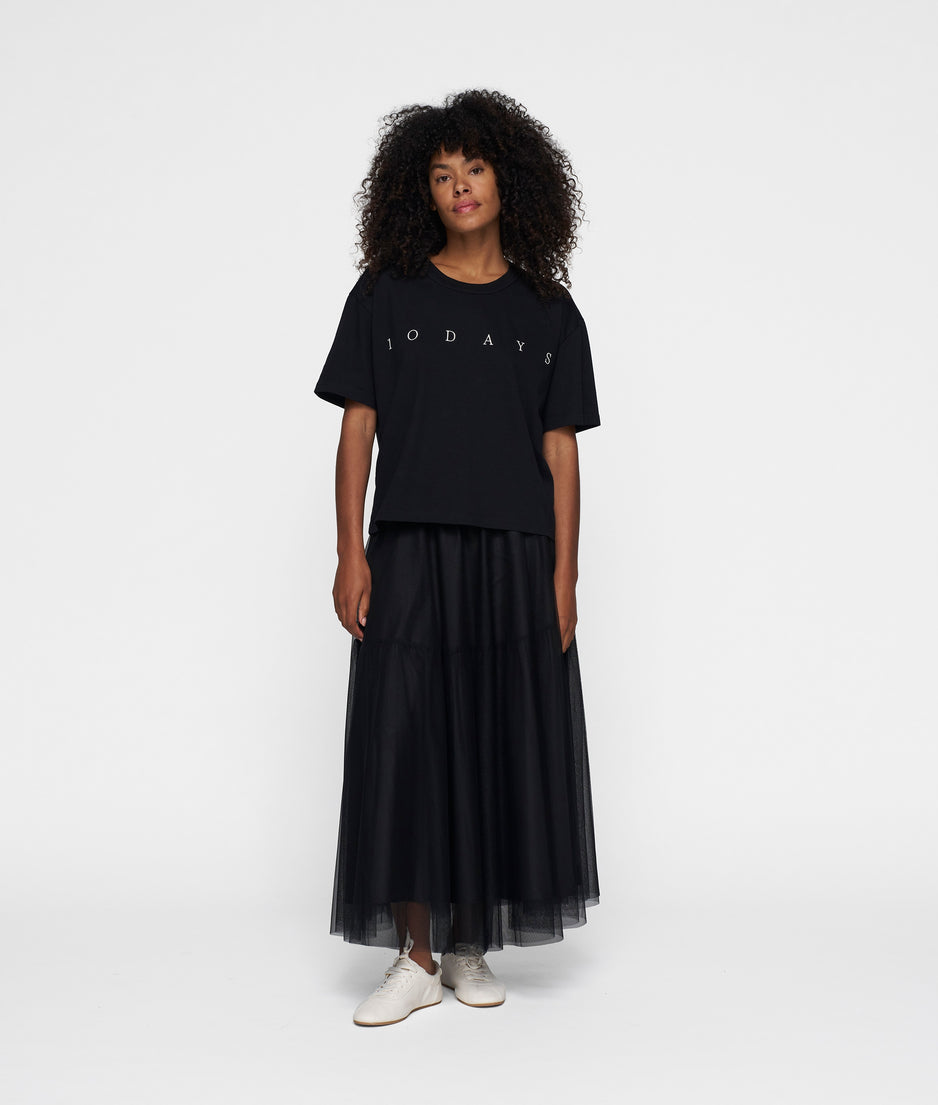 short sleeve tee logo | black