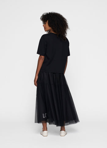 short sleeve tee logo | black