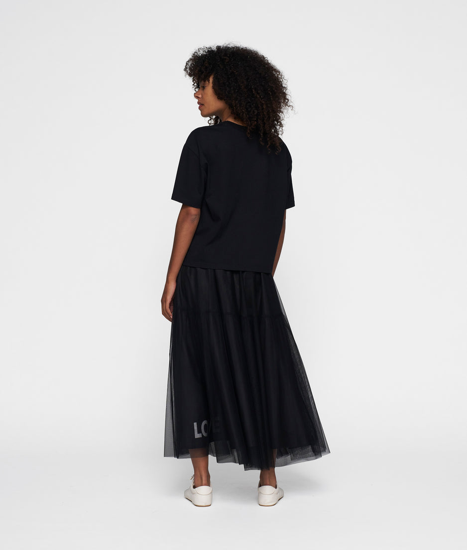 short sleeve tee logo | black