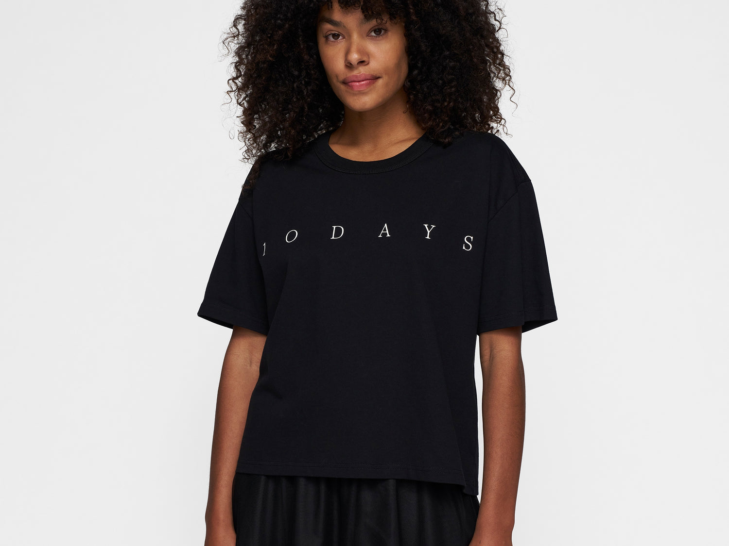 short sleeve tee logo | black
