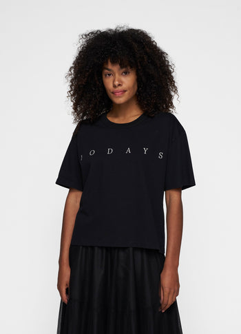 short sleeve tee logo | black