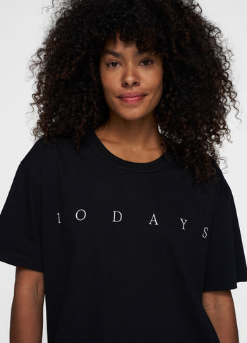 short sleeve tee logo | black