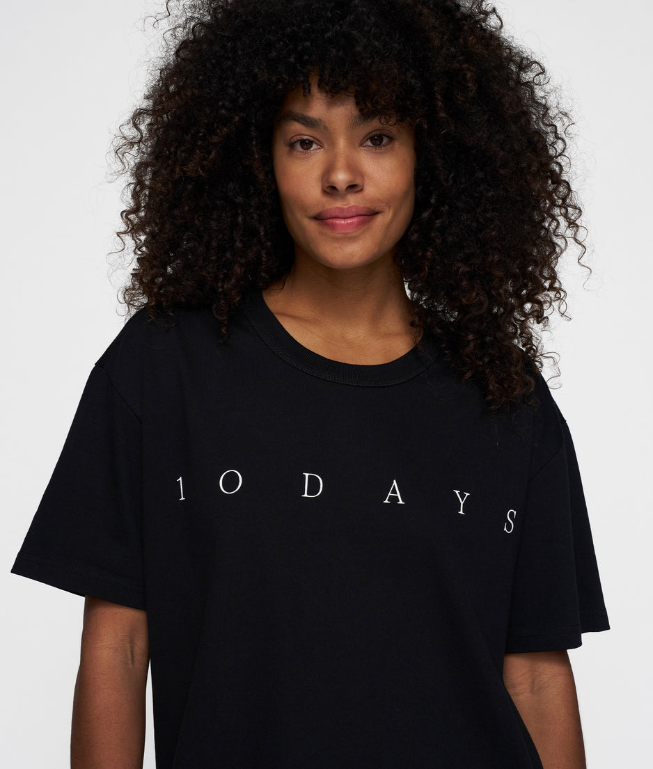 short sleeve tee logo | black