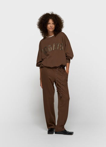 pleated sweater 10DAYS | dark truffle