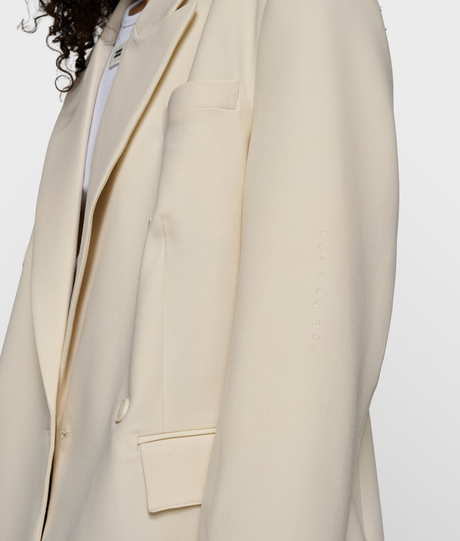 proud blazer | soft vanilla