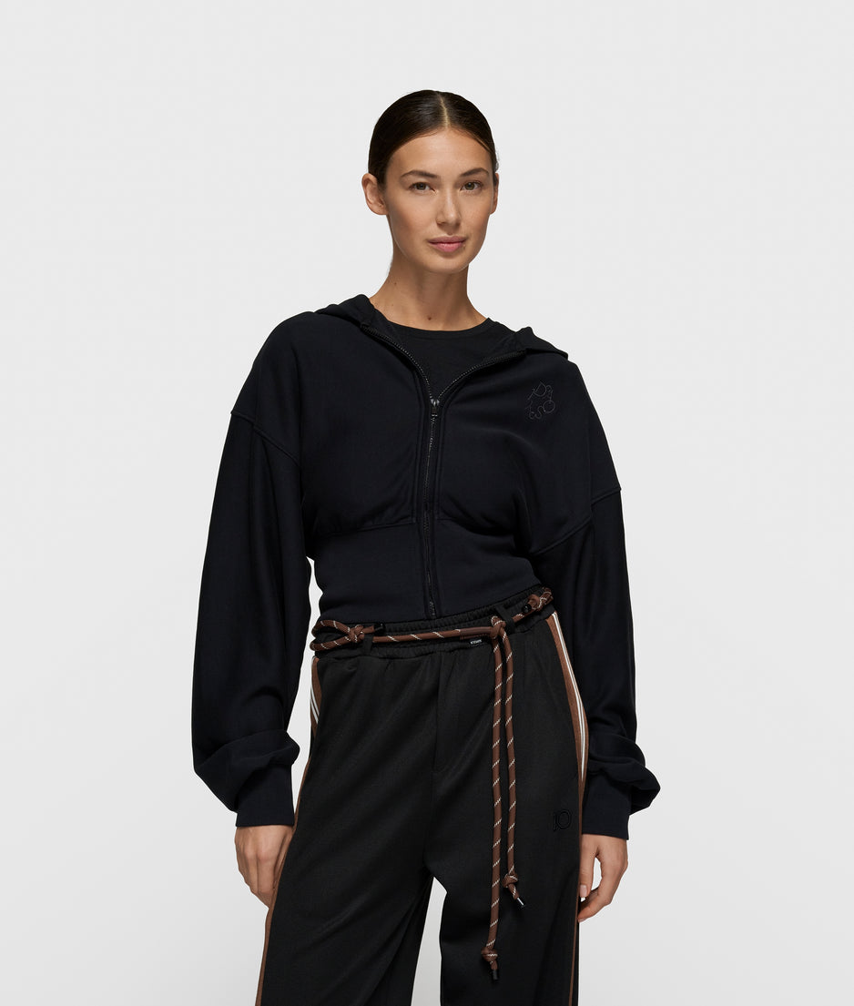 ballet zip hoodie | black