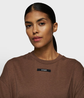 oversized tee jersey | truffle
