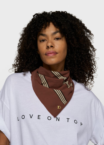 bandana stripes | deep brown