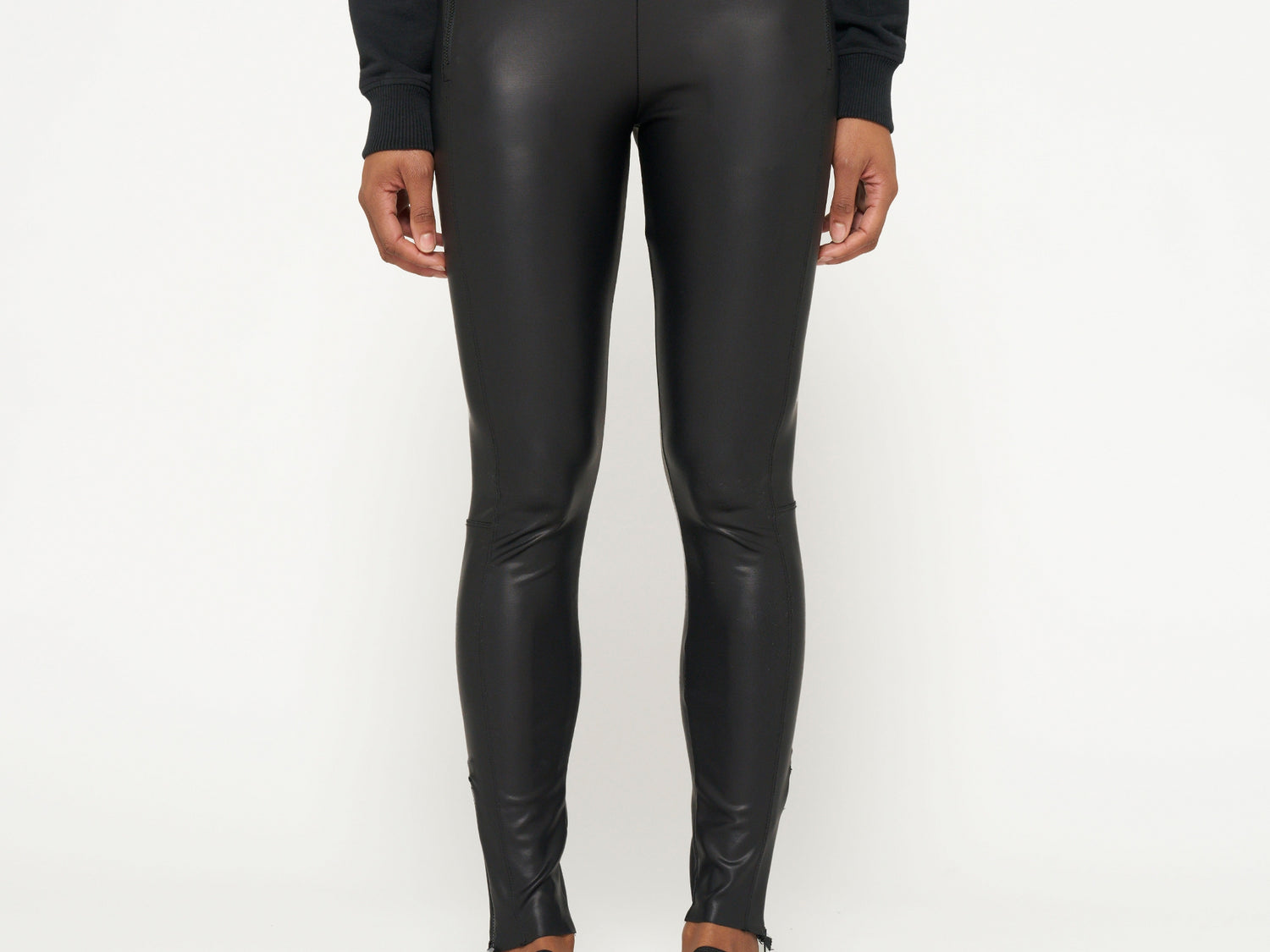 THE ZIPPER LEGGINGS | black