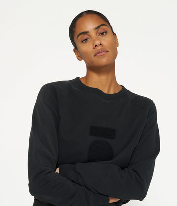 THE CREW NECK SWEATER | black