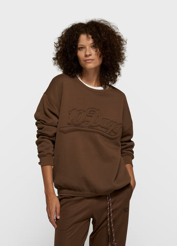 statement sweater | dark truffle