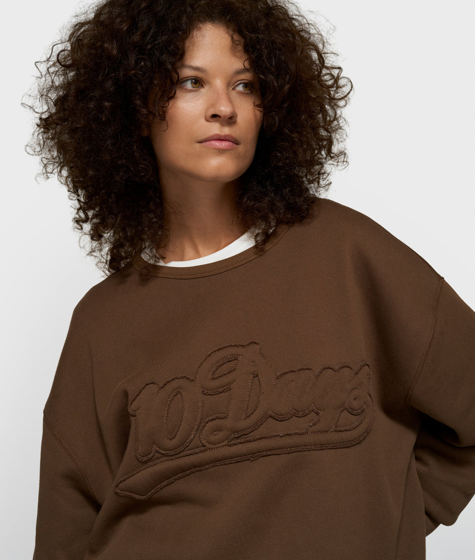 statement sweater | dark truffle