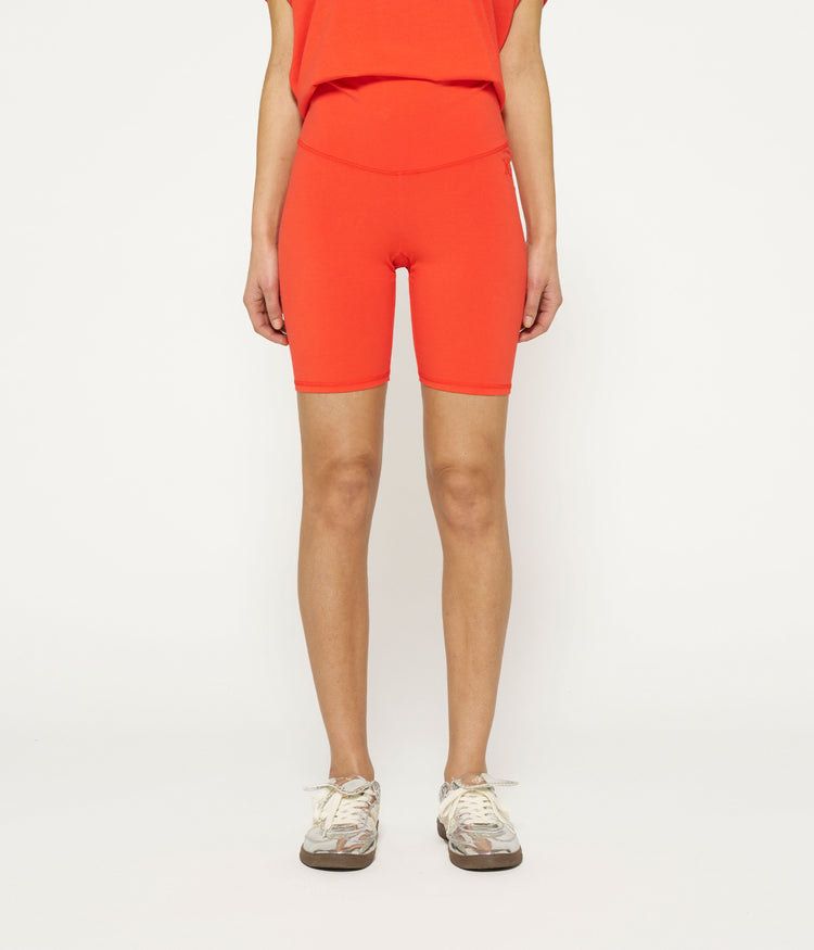 cycling shorts | poppy red