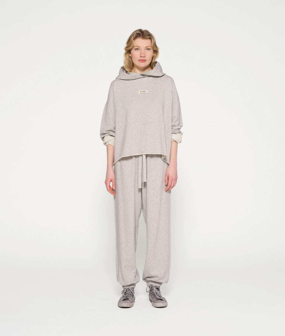 Bar jogger fleece | light grey melee