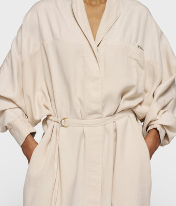 kimono dress tencel | light earth