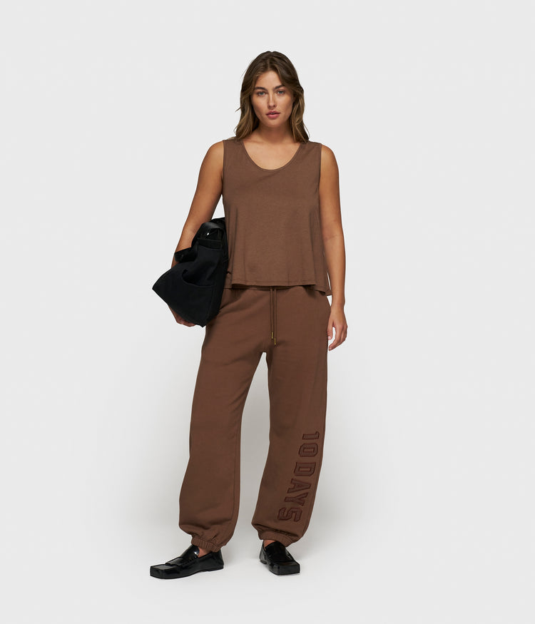 Bar jogger fleece | truffle