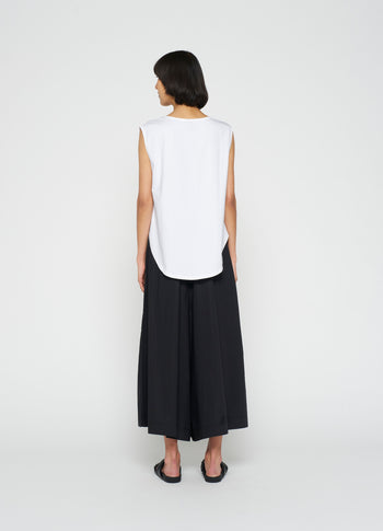 bow top jersey | white
