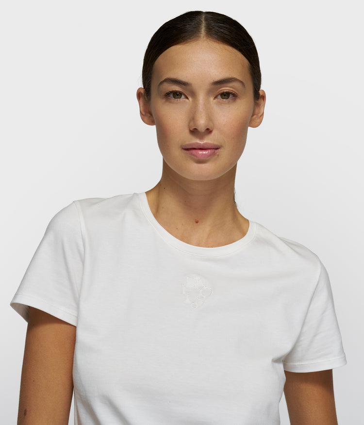 slim short sleeve tee | ecru