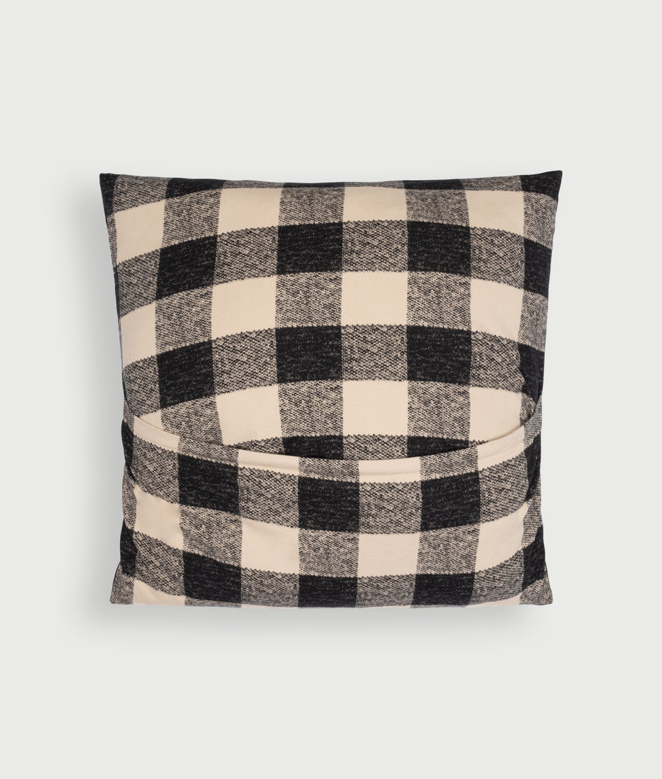pillow check 60x60 | black