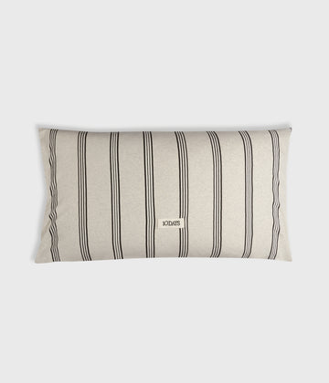 long pillow stripes | soft white melee