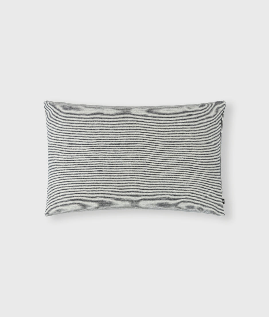 pillow denim stripe 40x60 | ecru