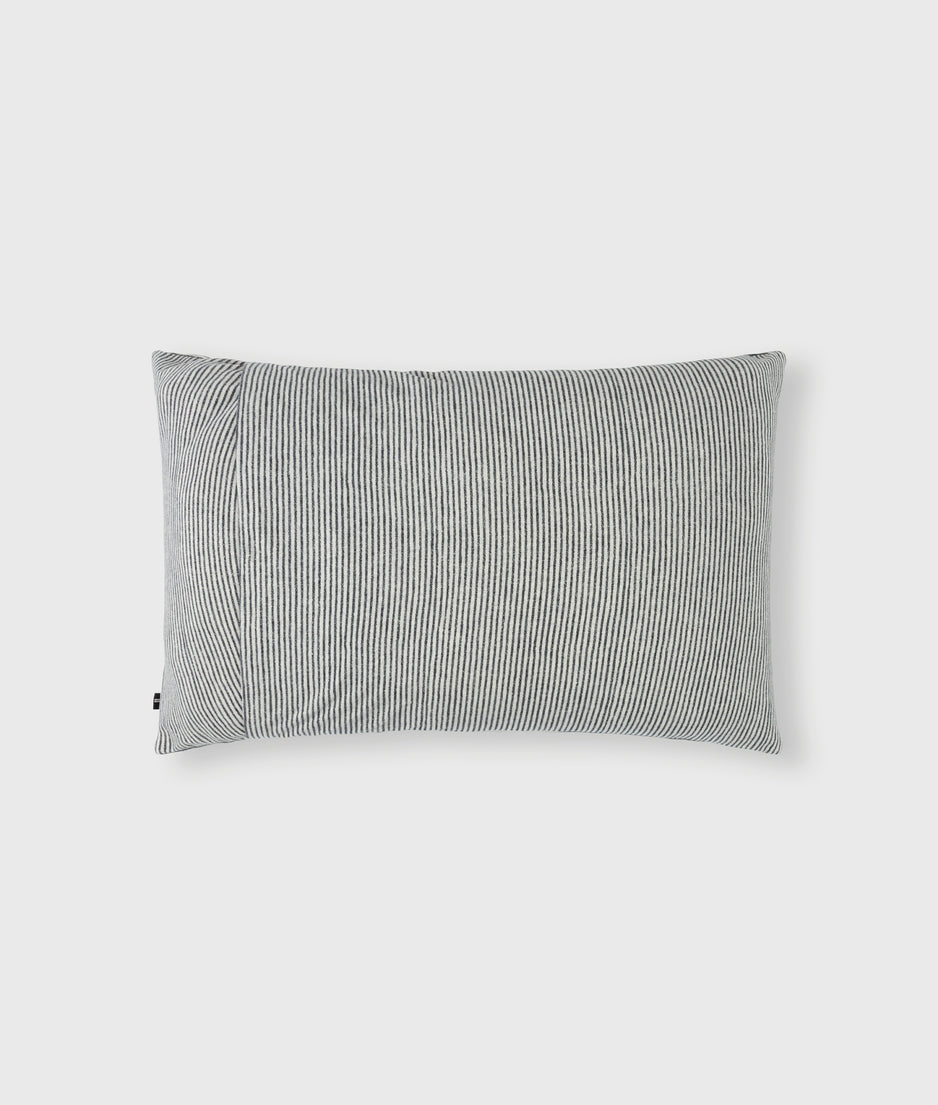 pillow denim stripe 40x60 | ecru