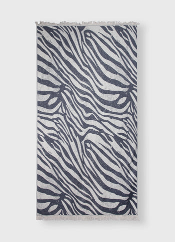hamam towel zebra | light vanilla