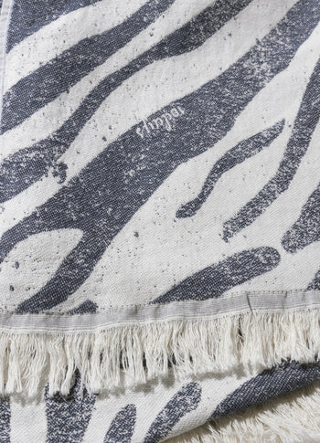 hamam towel zebra | light vanilla
