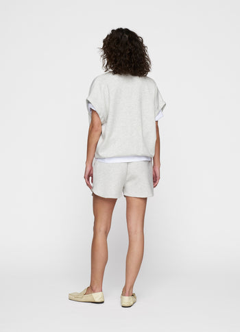 dance top | white grey melee