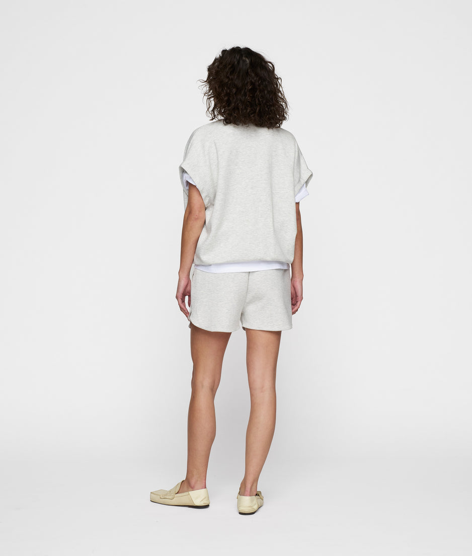 dance top | white grey melee