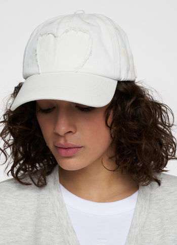 cap heart | ecru