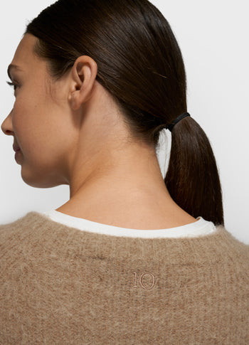 short sleeve knit sweater | fudge