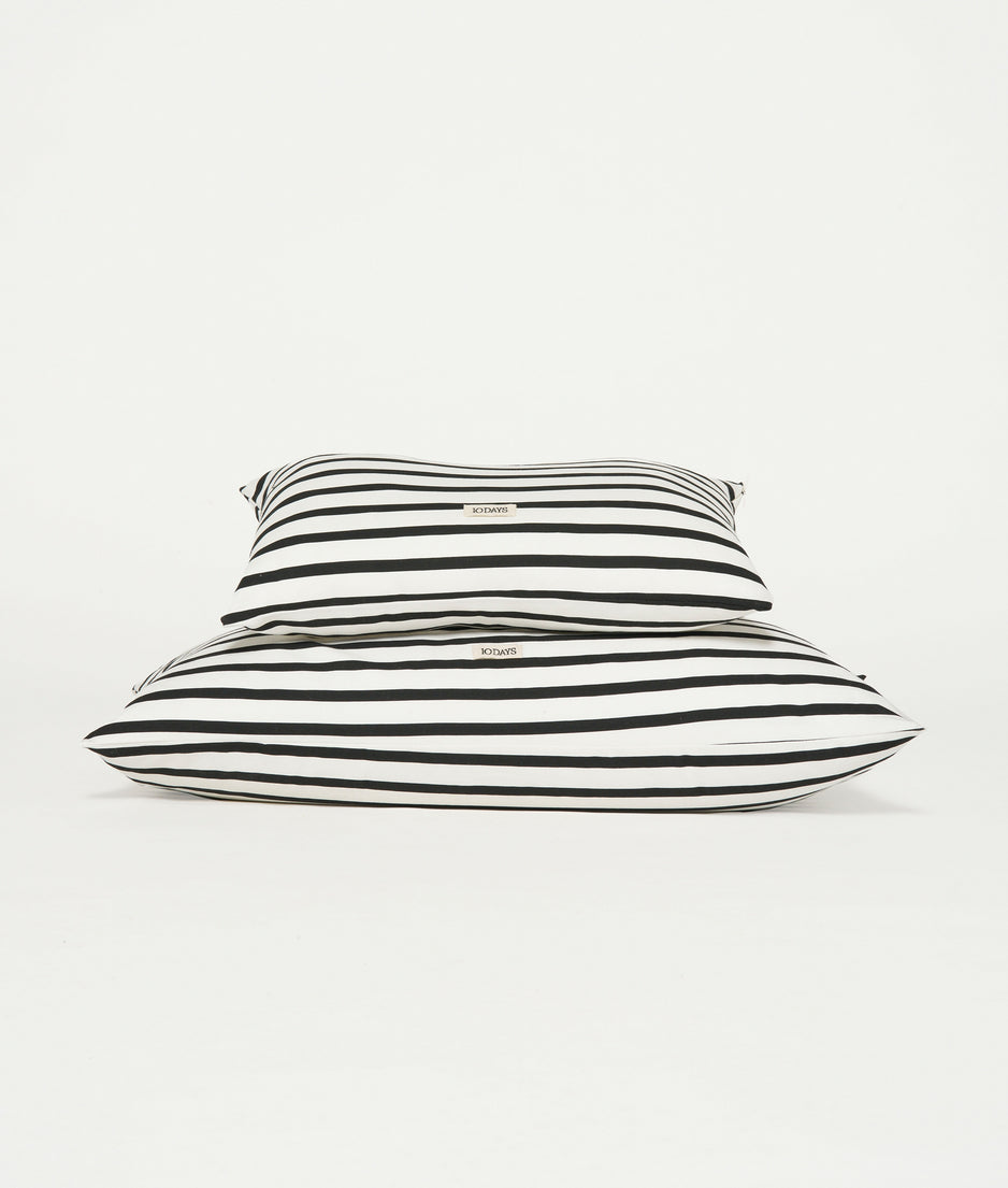 pillow stripes 40x60 | ecru/black