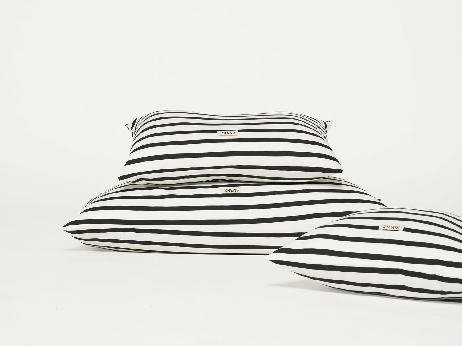 pillow stripes 40x60 | ecru/black