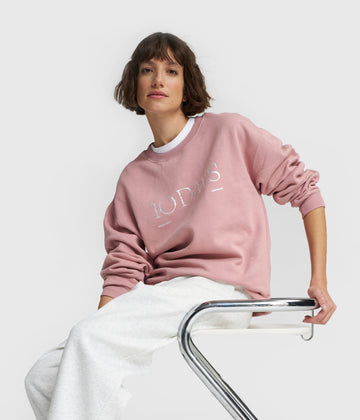 logo sweater | raspberry