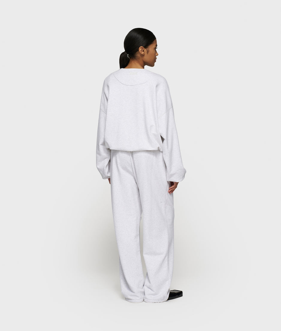 dance sweater tape | white grey melee