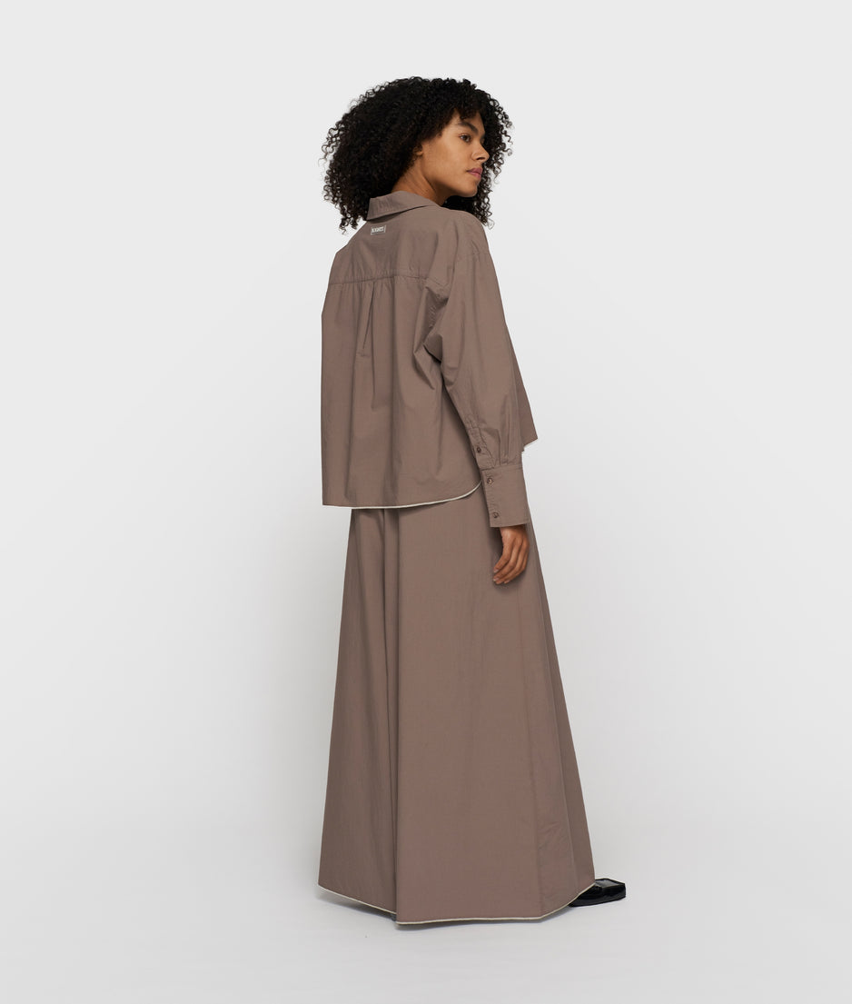 wide pants poplin | moonrock