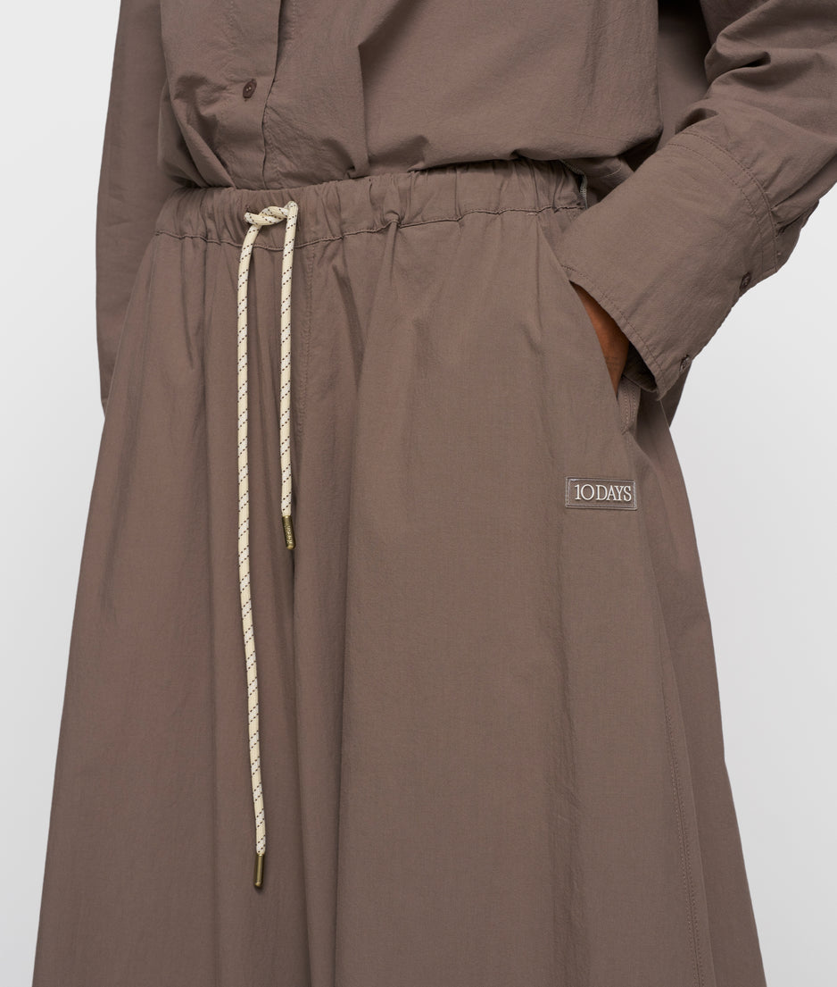 wide pants poplin | moonrock