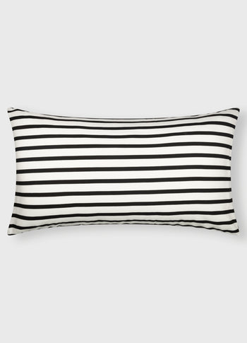 pillow stripes 50x90 | ecru/black