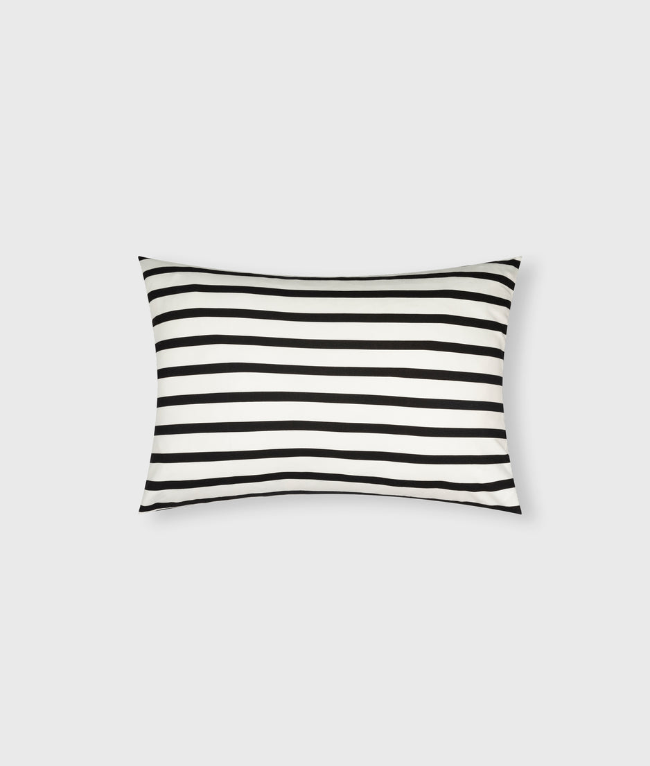 THE PILLOW COVER STRIPES 40x60 | ecru/black