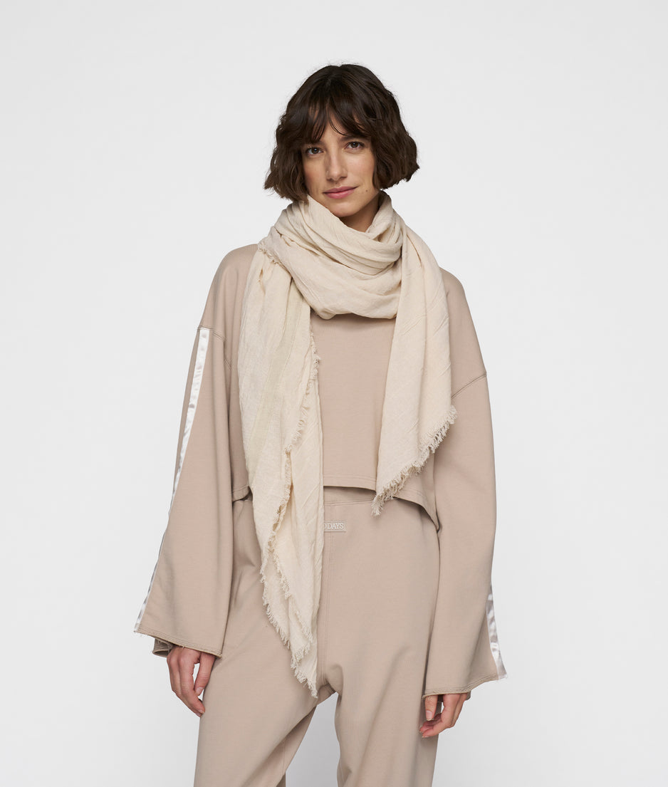 scarf cotton crepe | rope